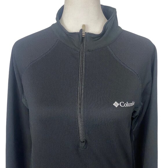 COLUMBIA Women High Neck Top Size S Black Omni Heat Pullover Long Sleeve 15-10 - Picture 5 of 16